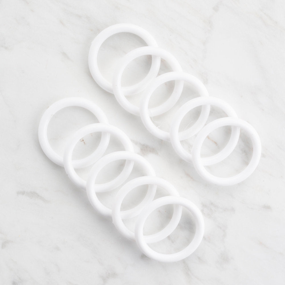 Loren 2.5 cm 10'lu Beyaz Lif Halkası